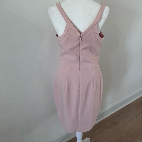 Bebe Blush Pink Fitted Midi Dress |Size 8| - Picture 4 of 6